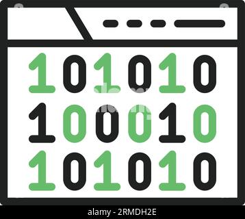 Symbolbild Für Binärcode. Stock Vektor