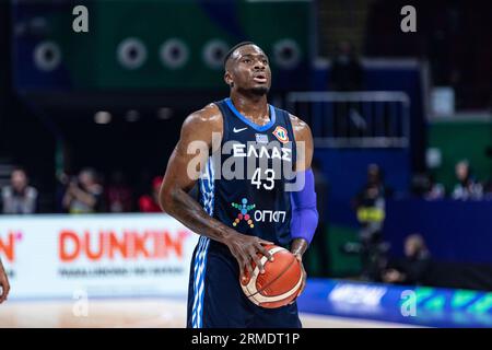 Manila, Philippinen. 26. August 2023. Thanasis Antetokounmpo von Griechenland in Aktion gesehen während des ersten Spiels der Gruppenphase der FIBA Basketball World Cup 2023 zwischen Griechenland und Jordanien in der Mall of Asia Arena-Manila. Endstand; Griechenland 92:71 Jordanien. Quelle: SOPA Images Limited/Alamy Live News Stockfoto