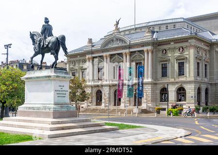 Grand Théâtre de Genève (Theater der darstellenden Künste), Place de Neuve, Vieille-Ville, Genf (Genève) Kanton Genf, Schweiz Stockfoto