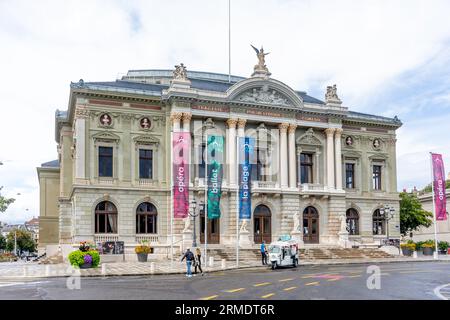 Grand Théâtre de Genève (Theater der darstellenden Künste), Place de Neuve, Vieille-Ville, Genf (Genève) Kanton Genf, Schweiz Stockfoto