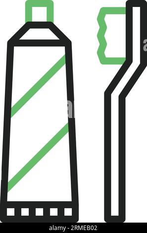 Bild des Zahnbürsten-Symbols. Geeignet für mobile Anwendungen. Stock Vektor