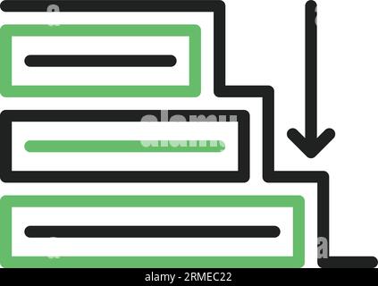 Bild Des Wasserfallsymbols. Stock Vektor