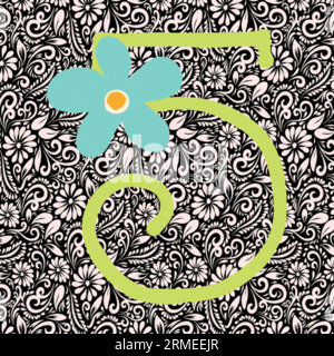 Alphabet Letter 5, Alphabet Letter Design, Alphabet Letter Illustration, Letzte Kunst, Buchstabenillustration, Alphabetvektor, Schriftartvektor Stock Vektor