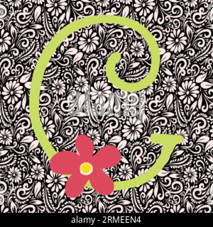 Alphabet Buchstabe C, Alphabet Letter Design, Alphabet Letter Illustration, Letzte Kunst, Buchstabenillustration, Alphabetvektor, Schriftartvektor Stock Vektor