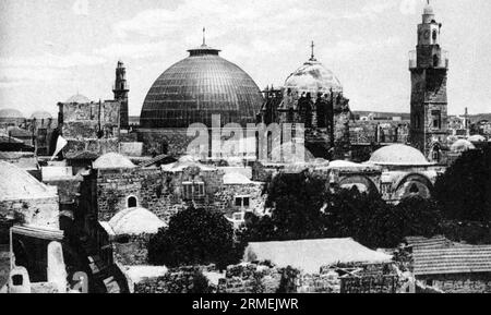 Jerusalem, Palästina, Israel, 1920, Grabeskirche, Kirche der Auferstehung, Eglise du Saint-Sépulcre, Grabeskirche, Ναός της Αναστάσεως, كنيسة القيامة Stockfoto