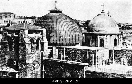 Jerusalem, Palästina, Israel, 1920, Grabeskirche, Kirche der Auferstehung, Eglise du Saint-Sépulcre, Grabeskirche, Ναός της Αναστάσεως, كنيسة القيامة Stockfoto