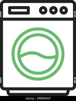 Symbolbild Waschmaschine. Stock Vektor