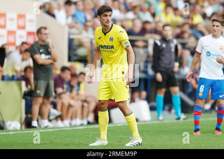 Vila-Real, Spanien. 27. August 2023. Gerard Moreno (Villarreal) Fußball/Fußball : spanisches Spiel der 'LaLiga EA Sports' zwischen Villarreal CF 3-4 FC Barcelona im Estadio de la Ceramica in Vila-Real, Spanien. Quelle: Mutsu Kawamori/AFLO/Alamy Live News Stockfoto