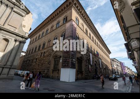 Der Palast Riccardi Medici (Palazzo Medici Riccardi) war die Residenz der Familie Medici in Florenz in der Toskana Stockfoto