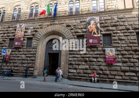 Der Palast Riccardi Medici (Palazzo Medici Riccardi) war die Residenz der Familie Medici in Florenz in der Toskana Stockfoto