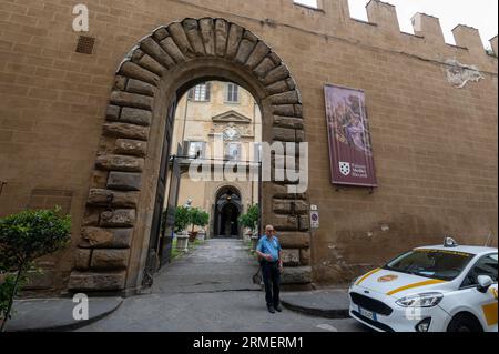 Der Palast Riccardi Medici (Palazzo Medici Riccardi) war die Residenz der Familie Medici in Florenz in der Toskana Stockfoto