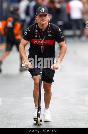 Zandvoort, Niederlande. August 2023. #77 Valtteri Bottas (FIN, Alfa Romeo F1 Team), F1 Grand Prix der Niederlande auf dem Circuit Zandvoort am 24. August 2023 in Zandvoort, Niederlande. (Foto von HIGH TWO) Credit: dpa/Alamy Live News Stockfoto