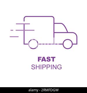 Symbol für Schnelllieferungen, Symbol für Schnelllieferungen, Logo für Schnelllieferungen, Symbol für Schnelllieferungen, Symbol für Schnelllieferungen, Symbol für Schnelllieferungen, Expressversand. Stock Vektor