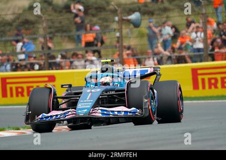 25. August 2023, Circuit Park Zandvoort, Zandvoort, FORMEL 1 HEINEKEN DUTCH GRAND PRIX 2023, auf dem Bild Pierre Gasly (FRA), BWT Alpine F1 Team Stockfoto