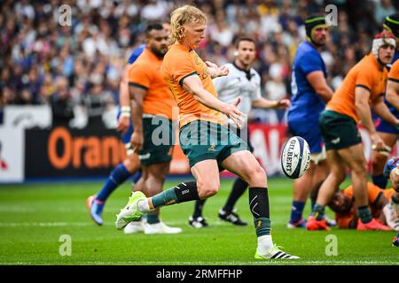 Saint Denis, Frankreich. 27. August 2023. Carter GORDON aus Australien während der Summer Nations Series 2023, Rugby union Match zwischen Frankreich und Australien am 27. August 2023 im Stade de France in Saint-Denis bei Paris, Frankreich - Foto Matthieu Mirville/DPPI Credit: DPPI Media/Alamy Live News Stockfoto