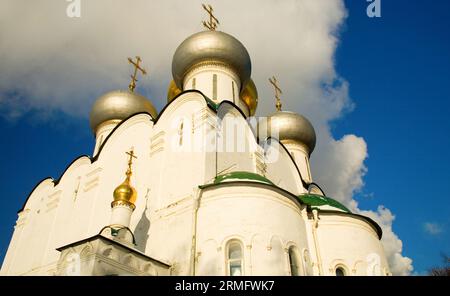 Nowodewitschisch Kloster, auch bekannt als Bogoroditse-Smolensky Kloster in Moskau, Russland. UNESCO-Weltkulturerbe Stockfoto