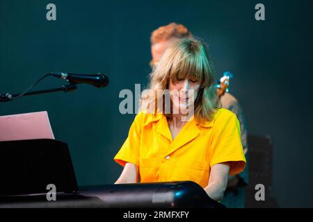 Beth Orton spielt die Mountain Stage beim Green man Festival in Wales, Großbritannien, August 2023. Foto: Rob Watkins Stockfoto