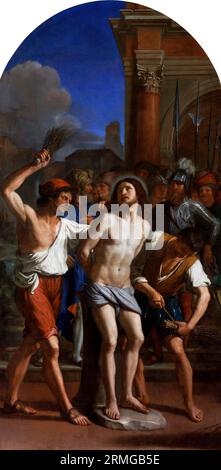 Die Geißelung Christi von Il Guercino (Giovanni Francesco Barbieri, 1591-1666), Öl auf Leinwand, um 1641-44 Stockfoto