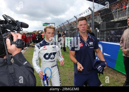Zandvoort, Niederlande. 27. August 2023. #40 Liam Lawson (NZL, Scuderia AlphaTauri), F1 Grand Prix der Niederlande auf dem Circuit Zandvoort am 27. August 2023 in Zandvoort, Niederlande. (Foto von HIGH TWO) Credit: dpa/Alamy Live News Stockfoto
