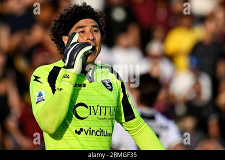 Salerno, Italien. 28. August 2023. Während des Fußballspiels der Serie A zwischen US Salernitana und Udinese Calcio im Arechi-Stadion in Salerno (Italien), 28. August 2023. Quelle: Insidefoto di andrea staccioli/Alamy Live News Stockfoto