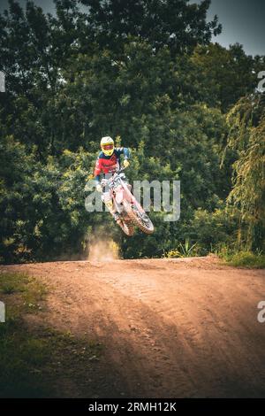 Motocross-Sport in Italien Stockfoto