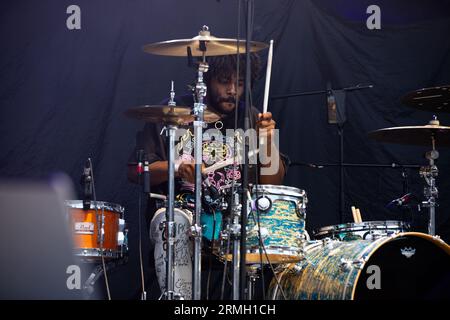 Kennyhoopla treten live in der Halifax The Piece Hall uk am 12. august 2023 auf. Stockfoto