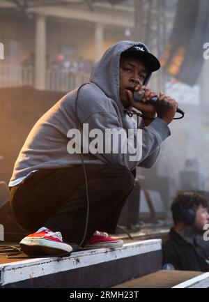 Kennyhoopla treten live in der Halifax The Piece Hall uk am 12. august 2023 auf. Stockfoto