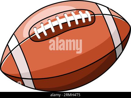 American Football Ball Vektor-Illustration Stock Vektor