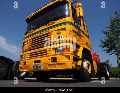 Erhaltener ERF EC11 Classic Truck Stockfoto