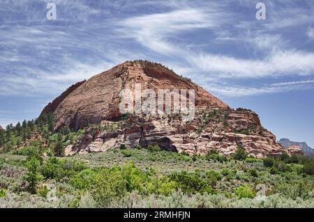 Tabernacle Dome im Zion-Nationalpark von Utah Stockfoto