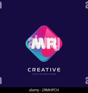 Ursprüngliches Logo mit farbenfrohem Vorlagenvektor. Stock Vektor