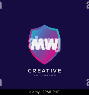 Ursprüngliches Logo mit farbenfrohem Vorlagenvektor. Stock Vektor