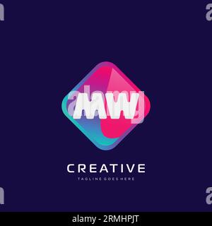 Ursprüngliches Logo mit farbenfrohem Vorlagenvektor. Stock Vektor