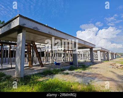 Schauplatz des neuen Wohnungsbauprogramms im Bau Stockfoto
