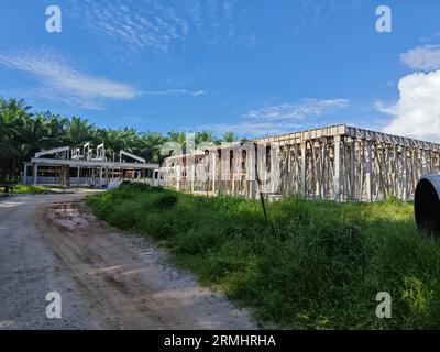 Schauplatz des neuen Wohnungsbauprogramms im Bau Stockfoto