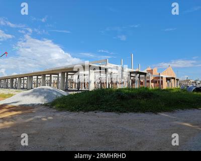 Schauplatz des neuen Wohnungsbauprogramms im Bau Stockfoto
