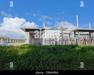 Schauplatz des neuen Wohnungsbauprogramms im Bau Stockfoto