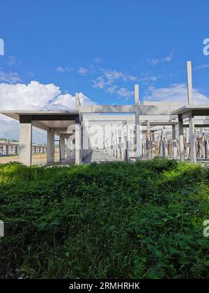Schauplatz des neuen Wohnungsbauprogramms im Bau Stockfoto