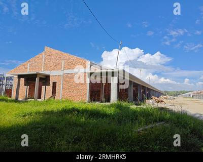 Schauplatz des neuen Wohnungsbauprogramms im Bau Stockfoto