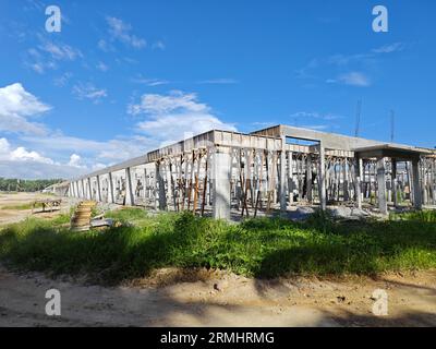 Schauplatz des neuen Wohnungsbauprogramms im Bau Stockfoto
