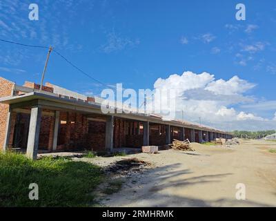 Schauplatz des neuen Wohnungsbauprogramms im Bau Stockfoto