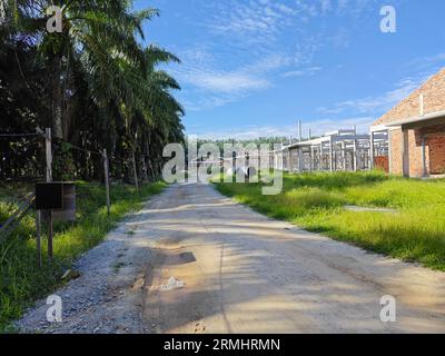Schauplatz des neuen Wohnungsbauprogramms im Bau Stockfoto