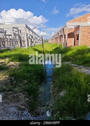 Schauplatz des neuen Wohnungsbauprogramms im Bau Stockfoto