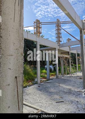 Schauplatz des neuen Wohnungsbauprogramms im Bau Stockfoto