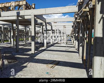 Schauplatz des neuen Wohnungsbauprogramms im Bau Stockfoto