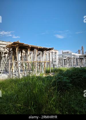 Schauplatz des neuen Wohnungsbauprogramms im Bau Stockfoto