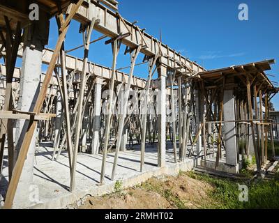Schauplatz des neuen Wohnungsbauprogramms im Bau Stockfoto