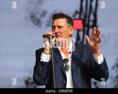 Henley-on-Thames, Vereinigtes Königreich. August 2023. Tony Hadley am zweiten Tag des Rewind South 80s Music Festival 2023. Stockfoto