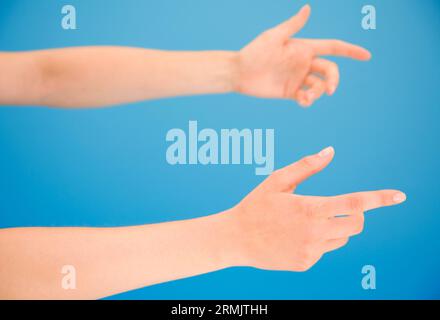 Der arme junge Frau hautnah Stockfoto