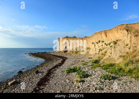 Wunderschöne Küstenlandschaft am Großen Gürtel in Korsør, Dänemark. Stockfoto